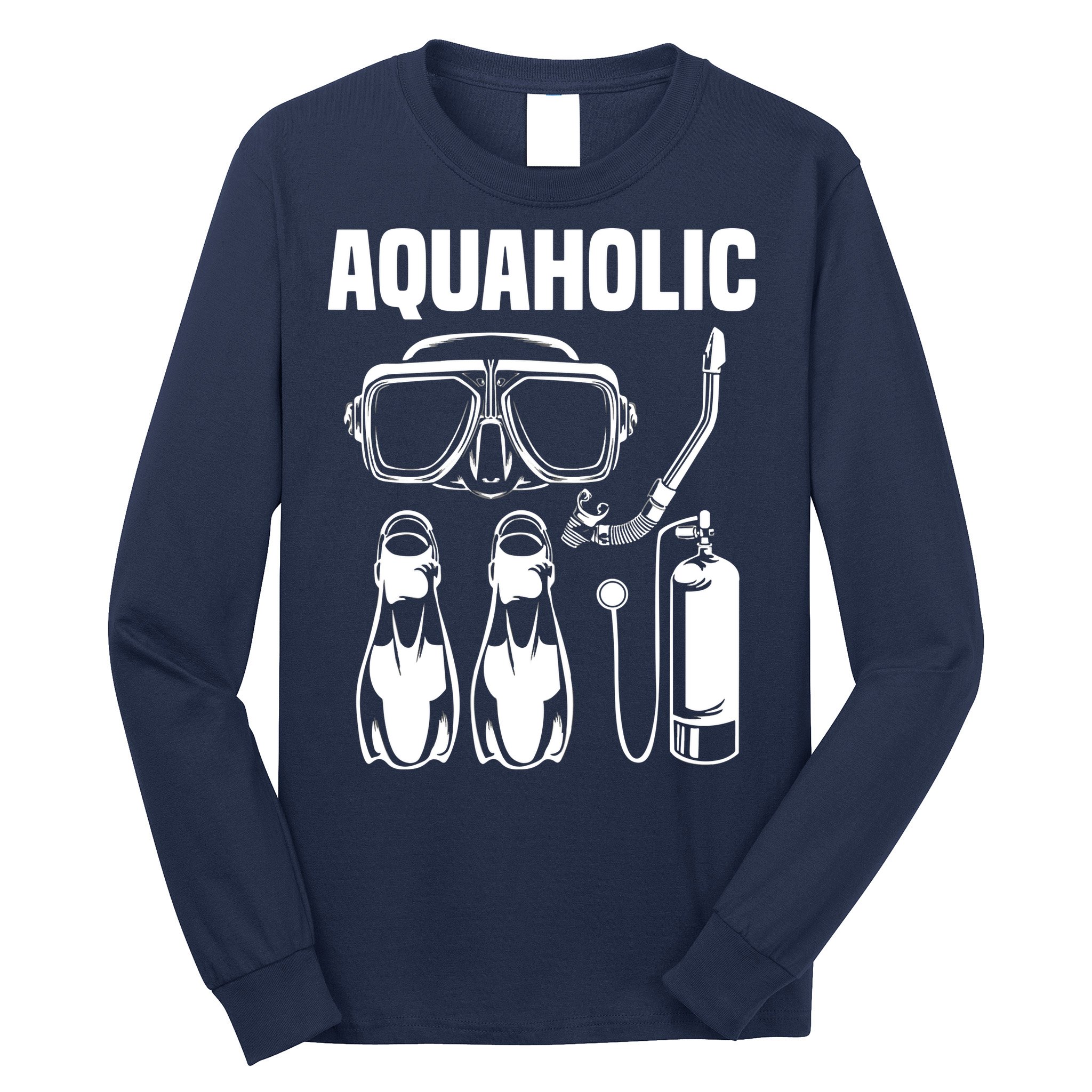 Cool Scuba Diving Themed Design For Men Women Scuba Dive Long Sleeve Shirt