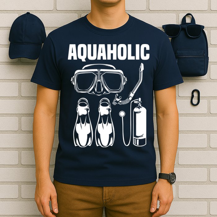 Cool Scuba Diving Themed Design For Men Women Scuba Dive T-Shirt