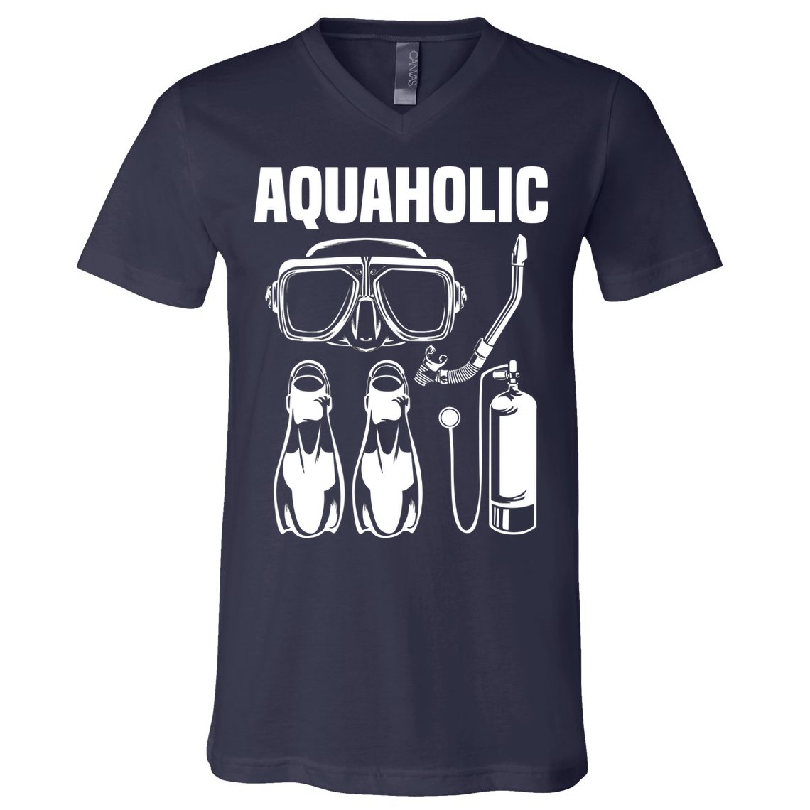 Cool Scuba Diving Themed Design For Men Women Scuba Dive V-Neck T-Shirt