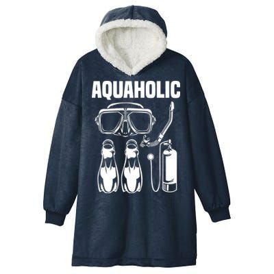 Cool Scuba Diving Themed Design For Men Women Scuba Dive Hooded Wearable Blanket