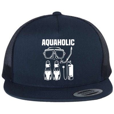 Cool Scuba Diving Themed Design For Men Women Scuba Dive Flatbill Hat