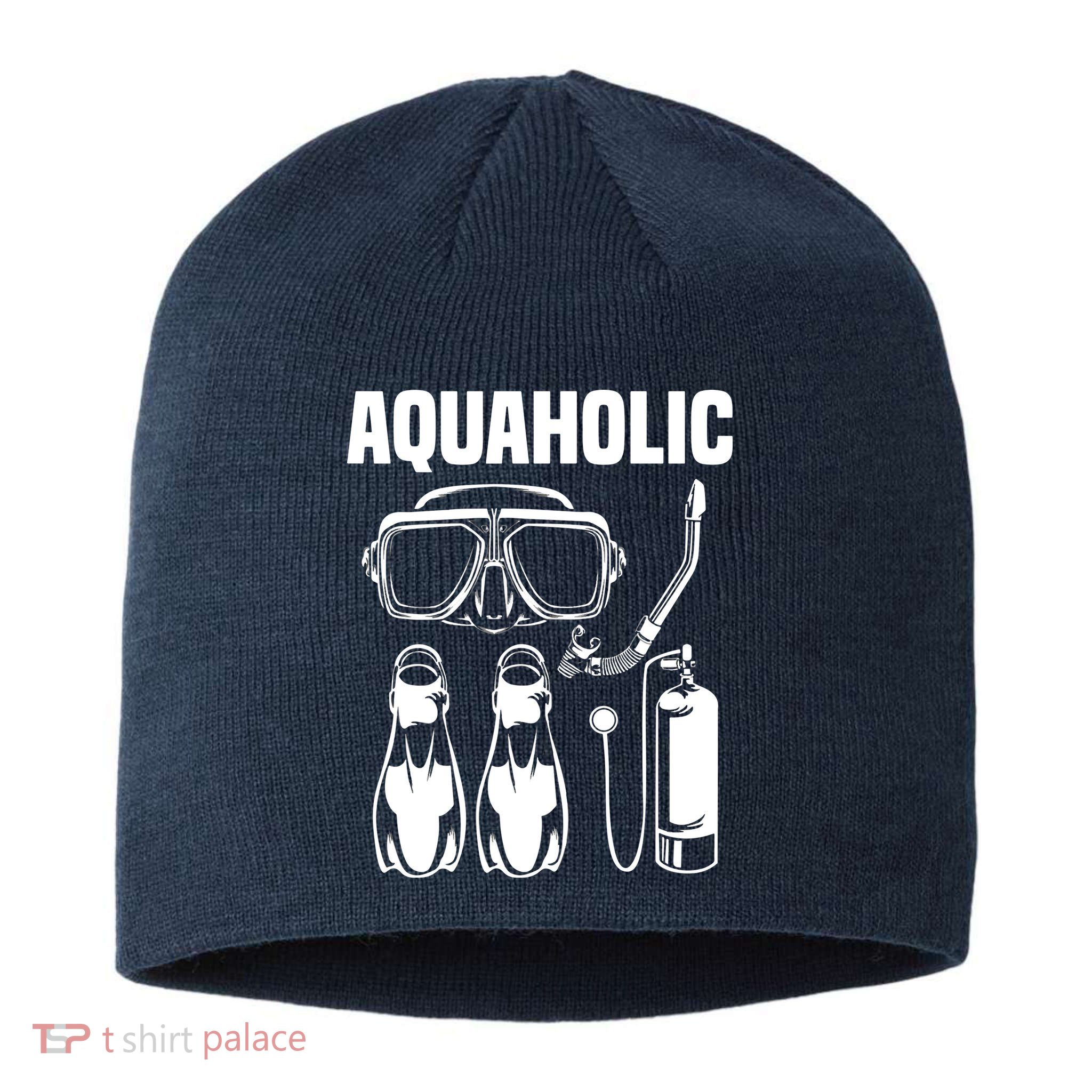 Cool Scuba Diving Themed Design For Men Women Scuba Dive Sustainable Beanie