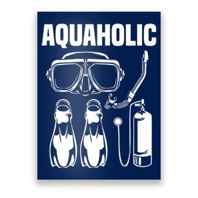 Cool Scuba Diving Themed Design For Men Women Scuba Dive Poster