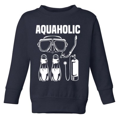 Cool Scuba Diving Themed Design For Men Women Scuba Dive Toddler Sweatshirt
