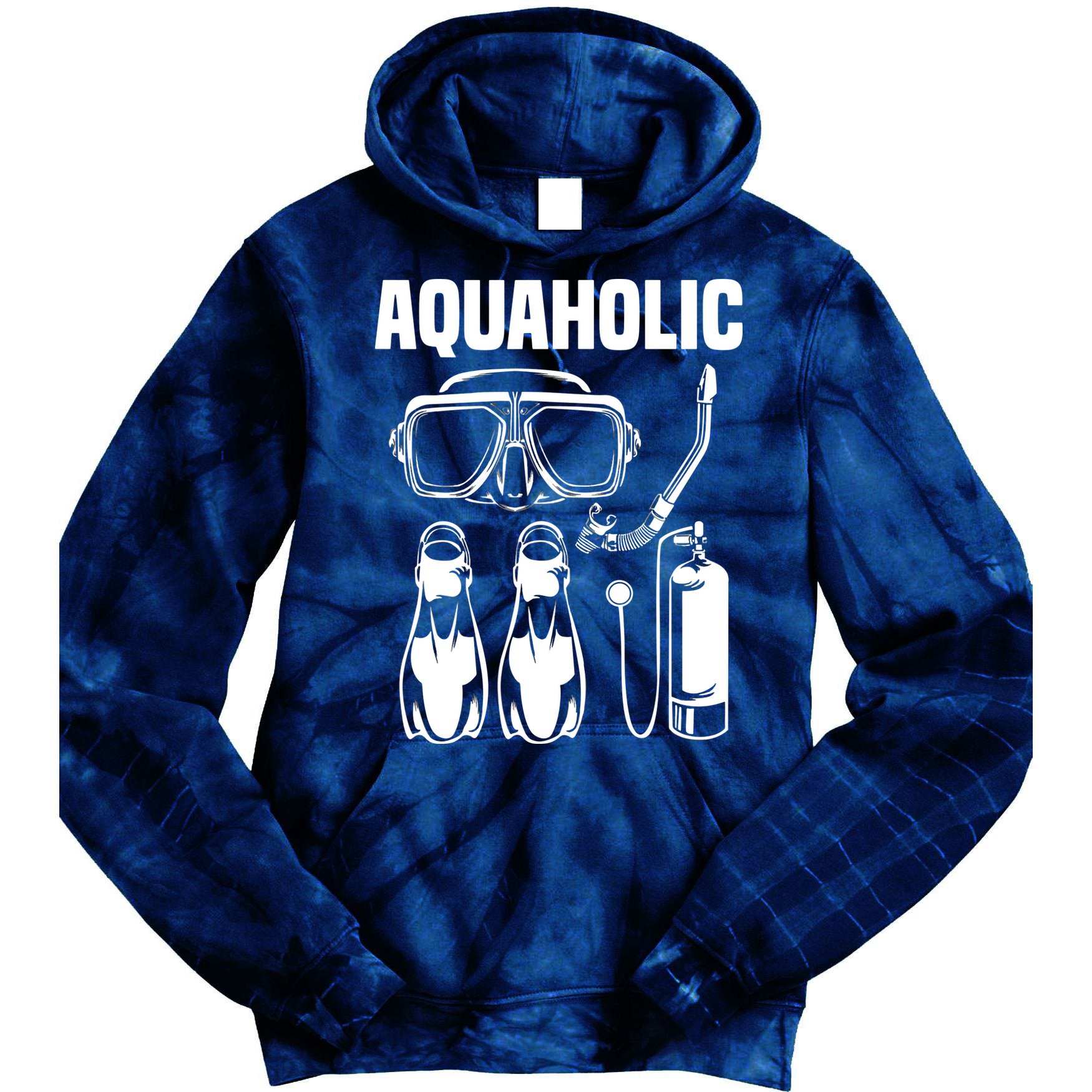 Cool Scuba Diving Themed Design For Men Women Scuba Dive Tie Dye Hoodie