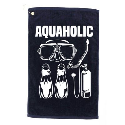 Cool Scuba Diving Themed Design For Men Women Scuba Dive Golf Towel