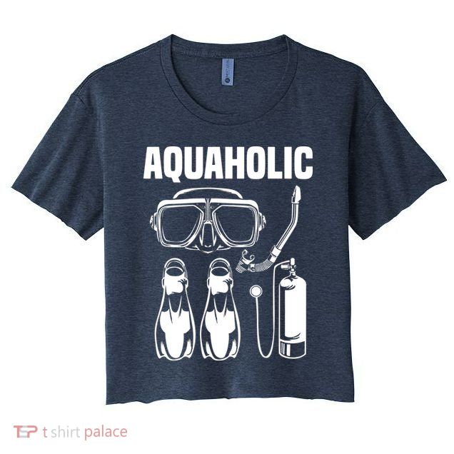 Cool Scuba Diving Themed Design For Men Women Scuba Dive Crop Top