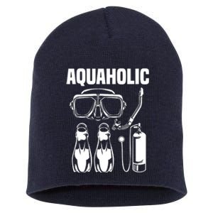 Cool Scuba Diving Themed Design For Men Women Scuba Dive Short Acrylic Beanie