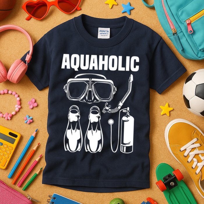 Cool Scuba Diving Themed Design For Men Women Scuba Dive Kids T-Shirt