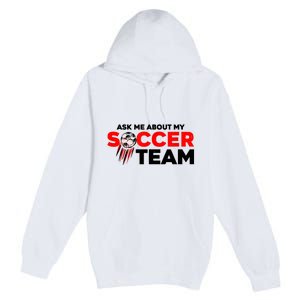 Coaching Soccer Dad Coach Soccer Coach Premium Pullover Hoodie