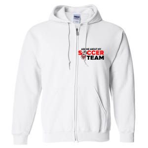 Coaching Soccer Dad Coach Soccer Coach Full Zip Hoodie