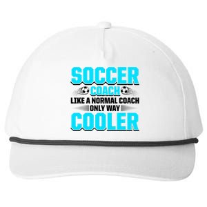 Coaching Soccer Dad Coach Soccer Coach Snapback Five-Panel Rope Hat