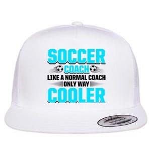 Coaching Soccer Dad Coach Soccer Coach Flat Bill Trucker Hat