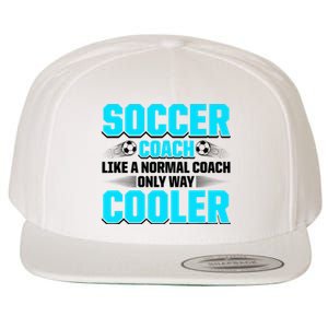 Coaching Soccer Dad Coach Soccer Coach Wool Snapback Cap