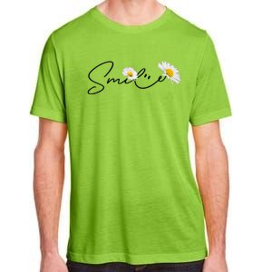 Cute Smile Daisy Flower Adult ChromaSoft Performance T-Shirt