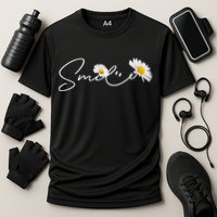 Cute Smile Daisy Flower Cooling Performance Crew T-Shirt