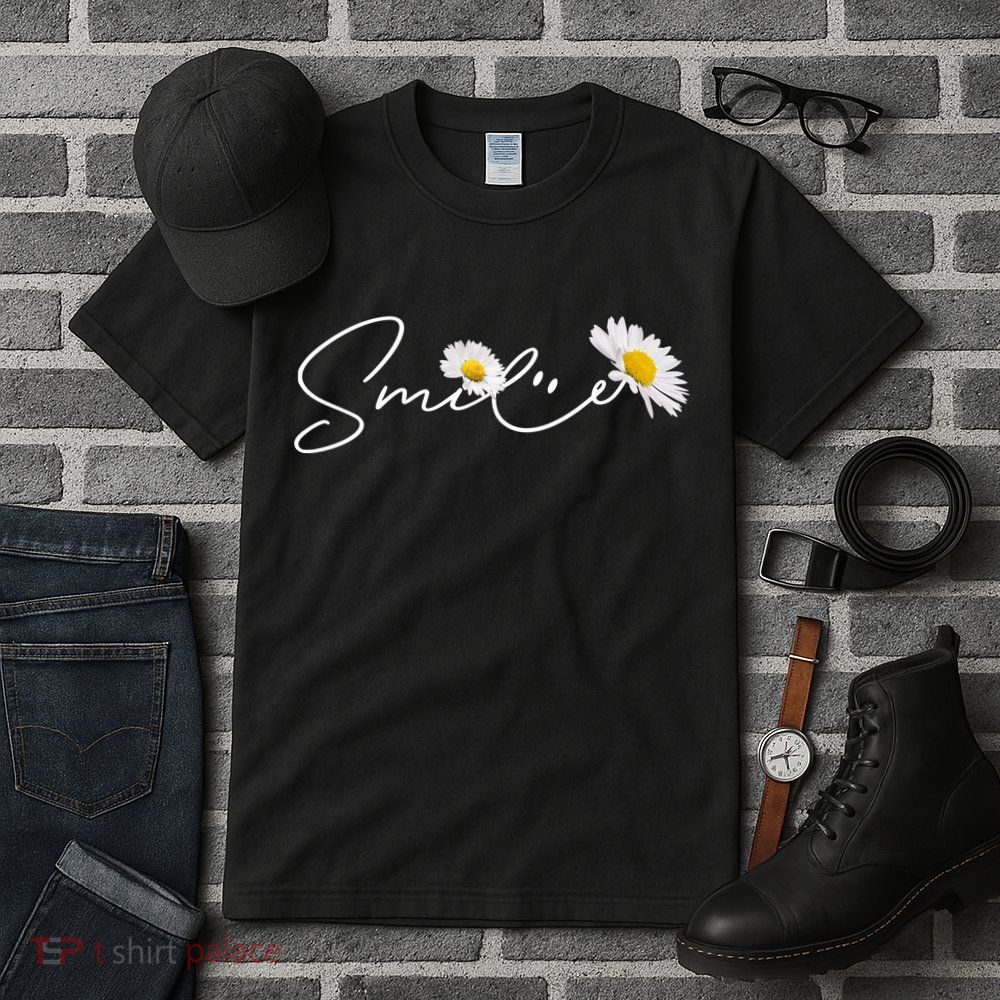 Cute Smile Daisy Flower Tall T-Shirt