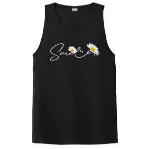 Cute Smile Daisy Flower PosiCharge Competitor Tank