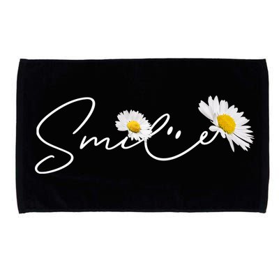 Cute Smile Daisy Flower Microfiber Hand Towel