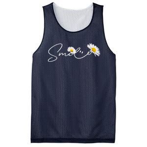 Cute Smile Daisy Flower Mesh Reversible Basketball Jersey Tank