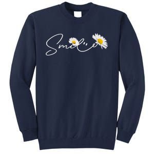 Cute Smile Daisy Flower Tall Sweatshirt