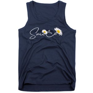 Cute Smile Daisy Flower Tank Top