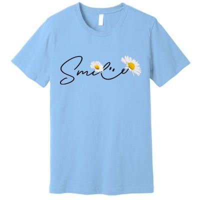 Cute Smile Daisy Flower Premium T-Shirt