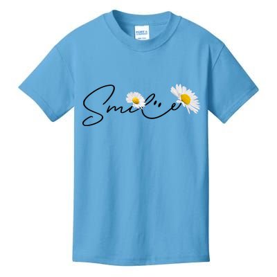 Cute Smile Daisy Flower Kids T-Shirt