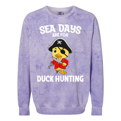 Cruising Sea Days Are For Duck Hunting Rubber Duck Cruise Colorblast Crewneck Sweatshirt