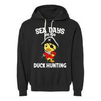 Cruising Sea Days Are For Duck Hunting Rubber Duck Cruise Garment-Dyed Fleece Hoodie