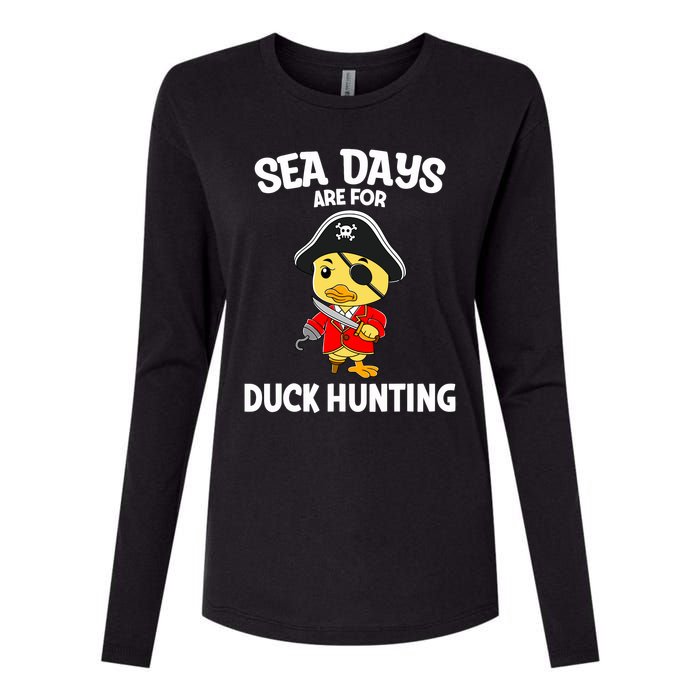 Cruising Sea Days Are For Duck Hunting Rubber Duck Cruise Womens Cotton Relaxed Long Sleeve T-Shirt