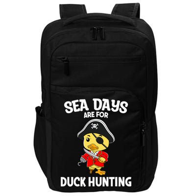 Cruising Sea Days Are For Duck Hunting Rubber Duck Cruise Impact Tech Backpack