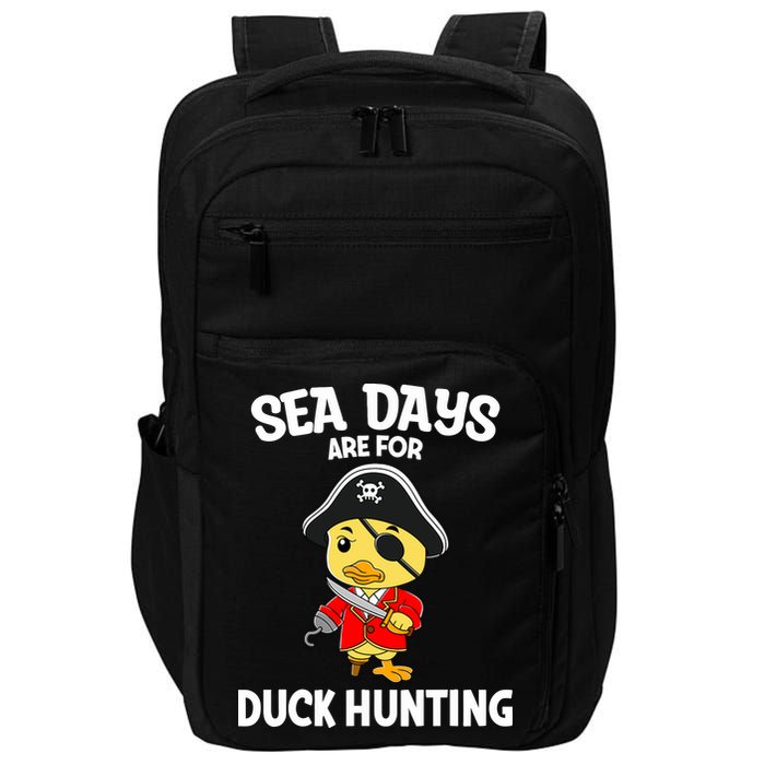 Cruising Sea Days Are For Duck Hunting Rubber Duck Cruise Impact Tech Backpack