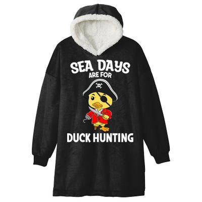 Cruising Sea Days Are For Duck Hunting Rubber Duck Cruise Hooded Wearable Blanket