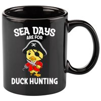 Cruising Sea Days Are For Duck Hunting Rubber Duck Cruise 11oz C Handle Ceramic Mug