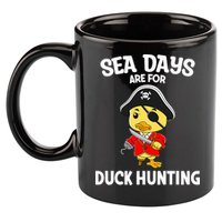 Cruising Sea Days Are For Duck Hunting Rubber Duck Cruise 11oz C Handle Ceramic Mug