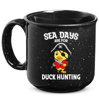 Cruising Sea Days Are For Duck Hunting Rubber Duck Cruise 15oz Campfire Ceramic Mug