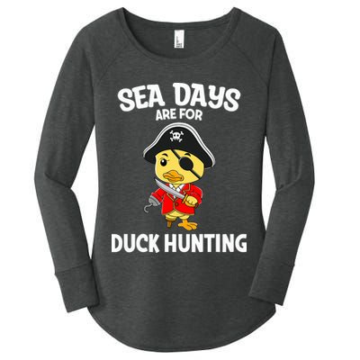 Cruising Sea Days Are For Duck Hunting Rubber Duck Cruise Women's Perfect Tri Tunic Long Sleeve Shirt