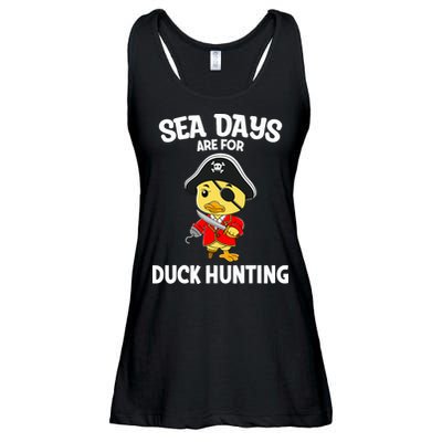 Cruising Sea Days Are For Duck Hunting Rubber Duck Cruise Ladies Essential Flowy Tank