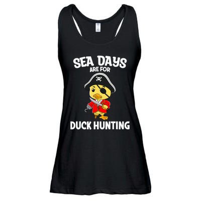 Cruising Sea Days Are For Duck Hunting Rubber Duck Cruise Ladies Essential Flowy Tank