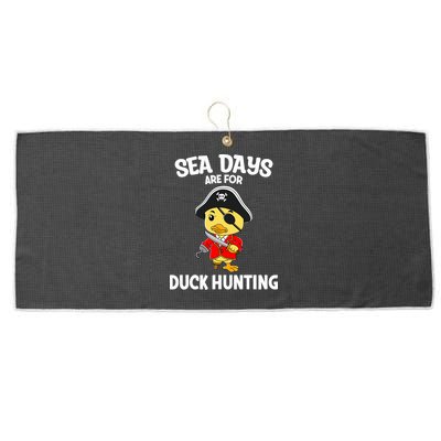 Cruising Sea Days Are For Duck Hunting Rubber Duck Cruise Large Microfiber Waffle Golf Towel