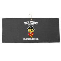 Cruising Sea Days Are For Duck Hunting Rubber Duck Cruise Large Microfiber Waffle Golf Towel