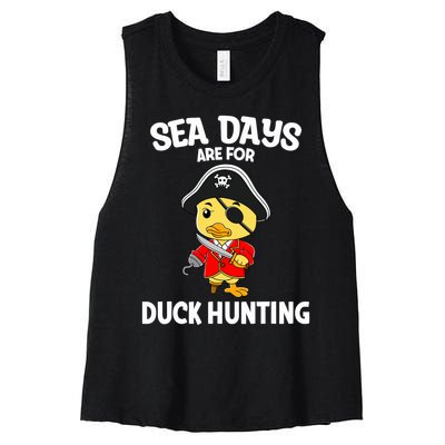 Cruising Sea Days Are For Duck Hunting Rubber Duck Cruise Women's Racerback Cropped Tank