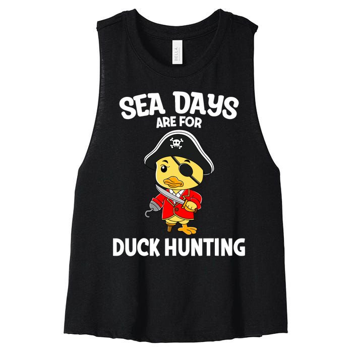 Cruising Sea Days Are For Duck Hunting Rubber Duck Cruise Women's Racerback Cropped Tank