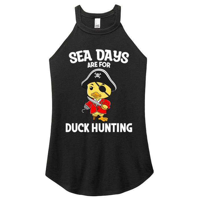 Cruising Sea Days Are For Duck Hunting Rubber Duck Cruise Women's Perfect Tri Rocker Tank