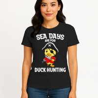 Cruising Sea Days Are For Duck Hunting Rubber Duck Cruise Womens T-Shirt