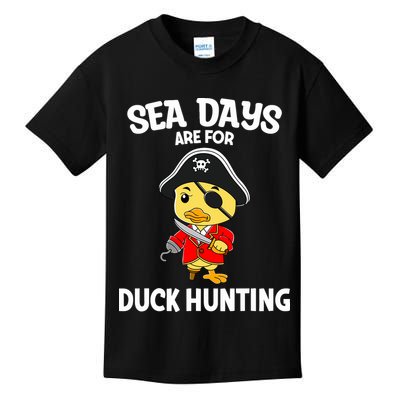 Cruising Sea Days Are For Duck Hunting Rubber Duck Cruise Kids T-Shirt