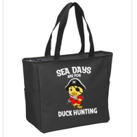 Cruising Sea Days Are For Duck Hunting Rubber Duck Cruise Zip Tote Bag