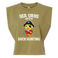 Cruising Sea Days Are For Duck Hunting Rubber Duck Cruise Garment-Dyed Women's Muscle Tee