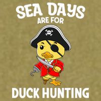 Cruising Sea Days Are For Duck Hunting Rubber Duck Cruise Garment-Dyed Women's Muscle Tee